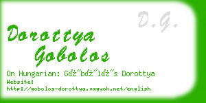 dorottya gobolos business card